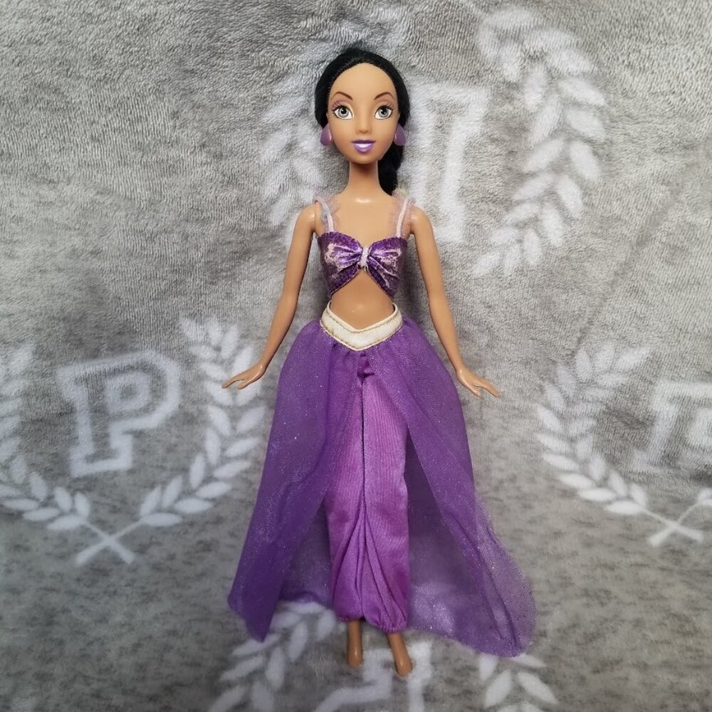Disney Princess Jasmine Aladdin Purple Outfit Fashion Doll Vintage Y2K 2006